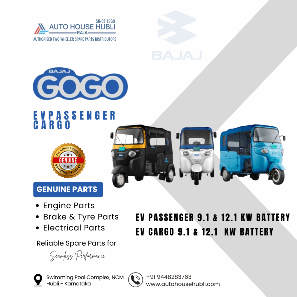BAJAJ GOGO PASSENGER & CARGO 9.1 & 12.1 KW BATTERY AUTO