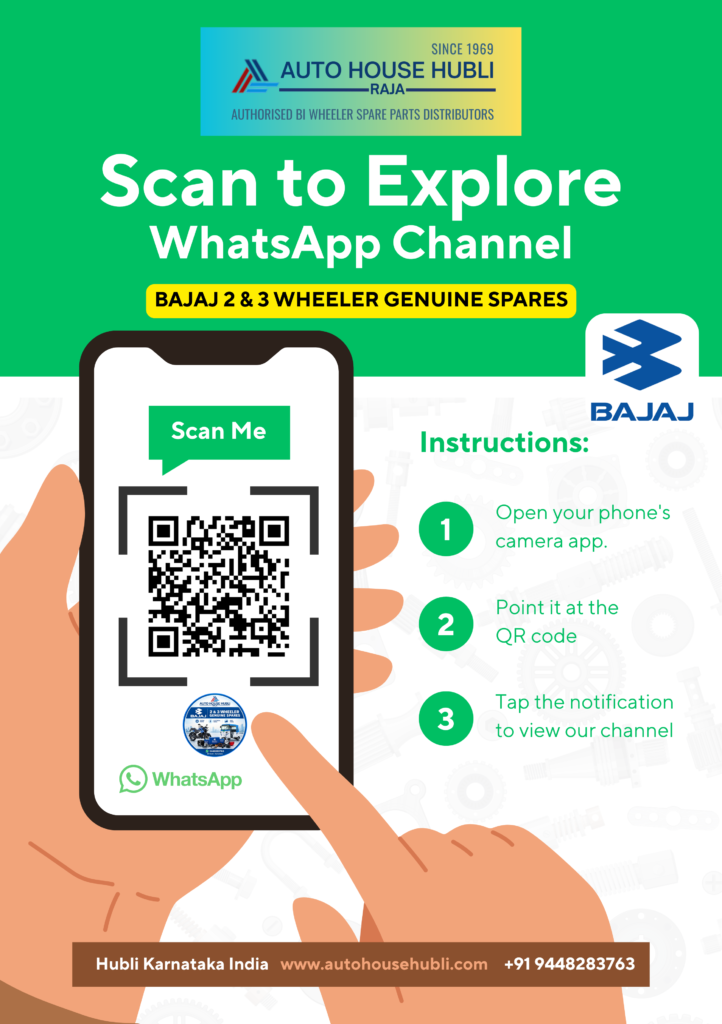 WhatsApp Channel for Bajaj Genuine 2 & 3 Wheeler Spares